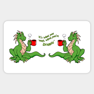 Coffee Dragon Sticker